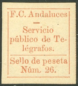 Railway telegraph 1P Imperf