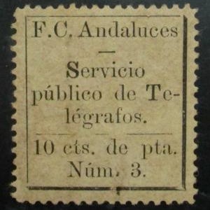 Ferrocarriles Andaluces 10c 3rd issue
