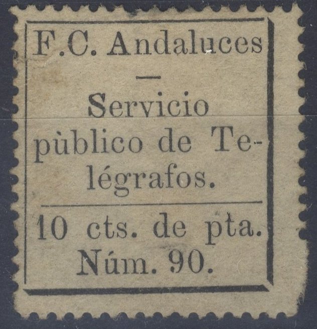 Spain Railway telegraph stamps