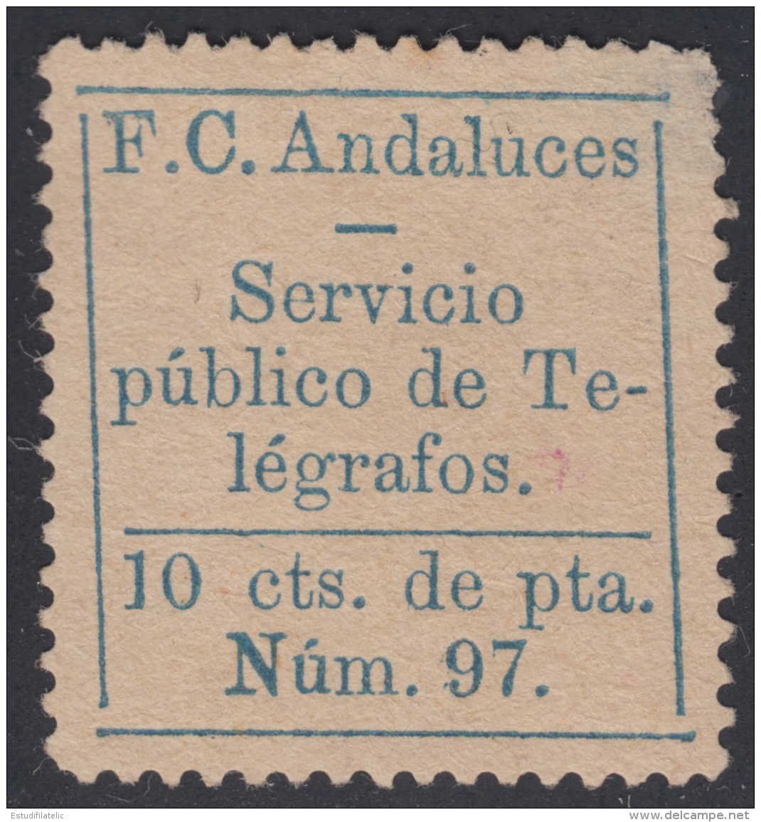 Ferrocarriles Andaluces 10c Perf 13.5