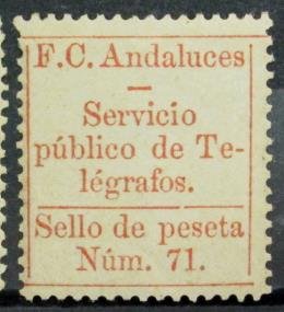 Ferrocarriles Andaluces 1P Perf 13.5