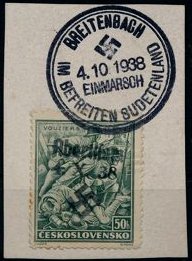 Briefmarken Sudetenland stamps Rumburg