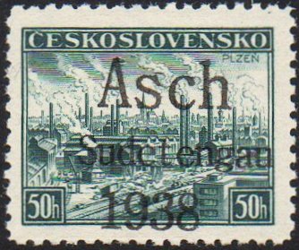 Sudetenland Railway Stamps - Asch