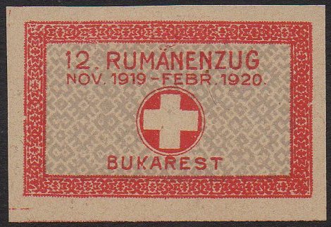 Schweiz Suisse Switzerland Rum�nenzug 1918 commercial train guard stamp Rum�nenzug 12
