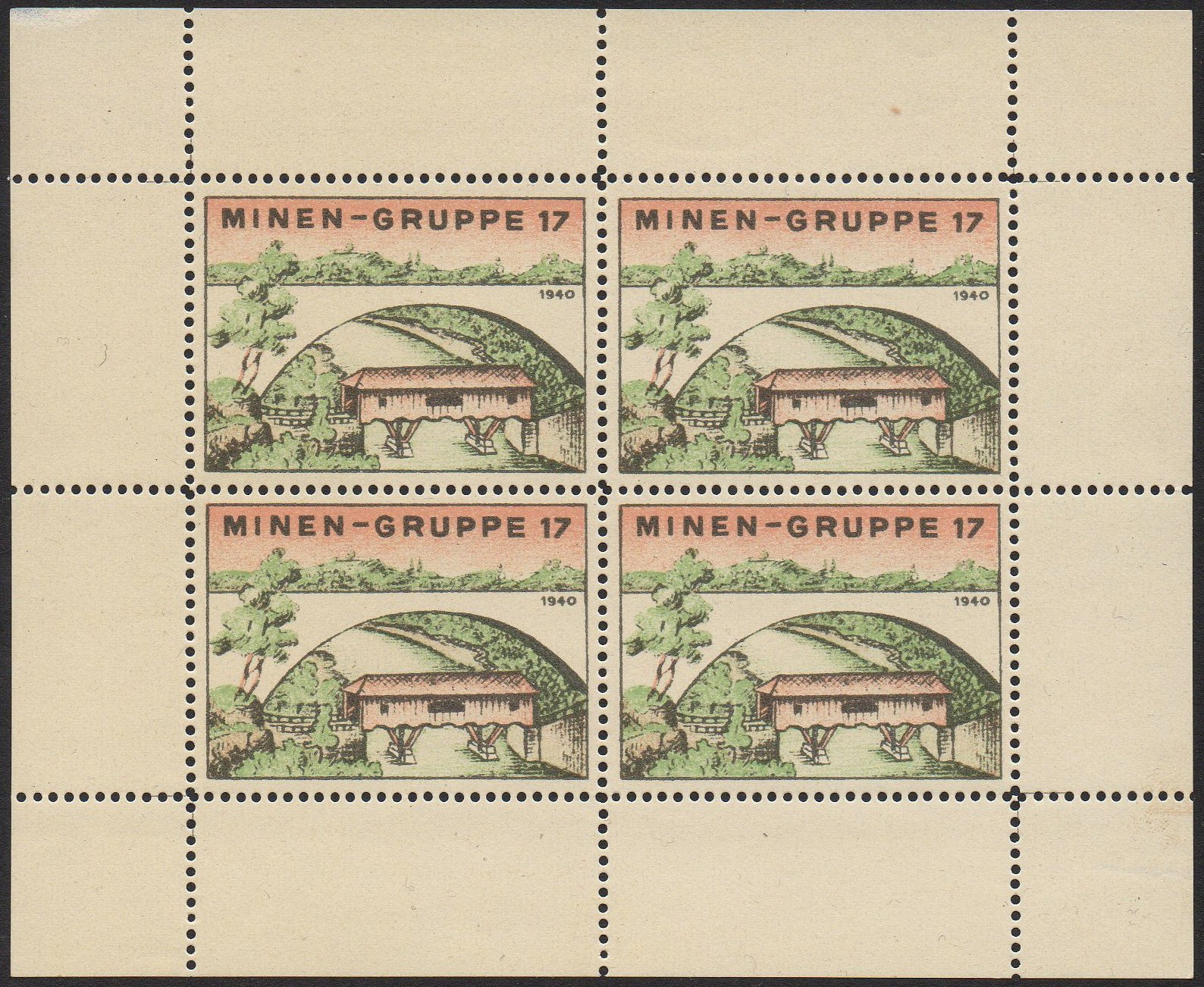 Schweiz Suisse Switzerland Soldatenmarken Eisenbahn Soldier Stamps Railway Mineure Minengruppe 17