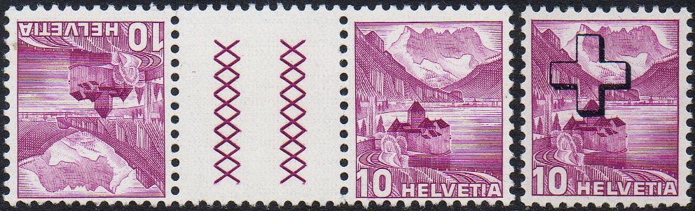 Briefmarken Schweiz Switzerland 1936 10c Urmarke Schloss Chateau Chillon