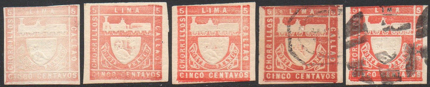 Peru Stamps Trencito Shades