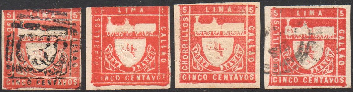 Sellos Postales Peru Trencito