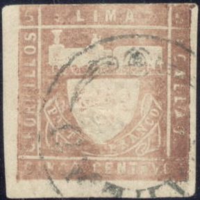 Sellos Postales Peru Trencito