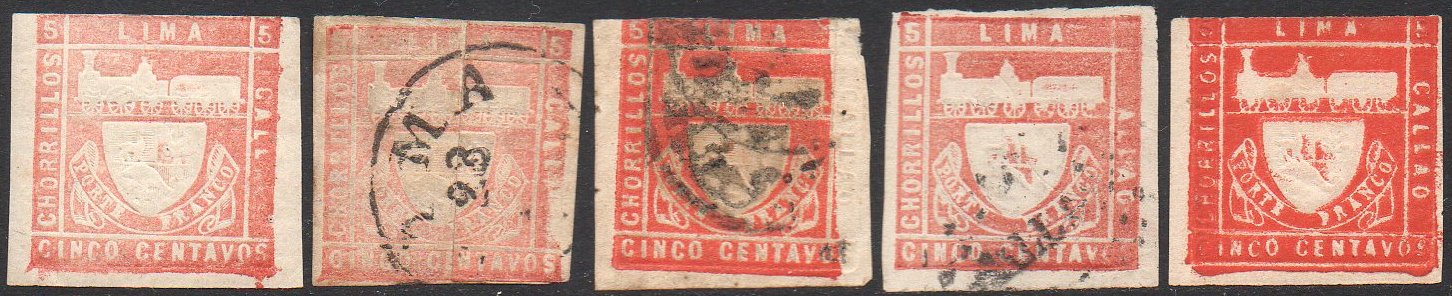 Sellos Postales Peru Trencito