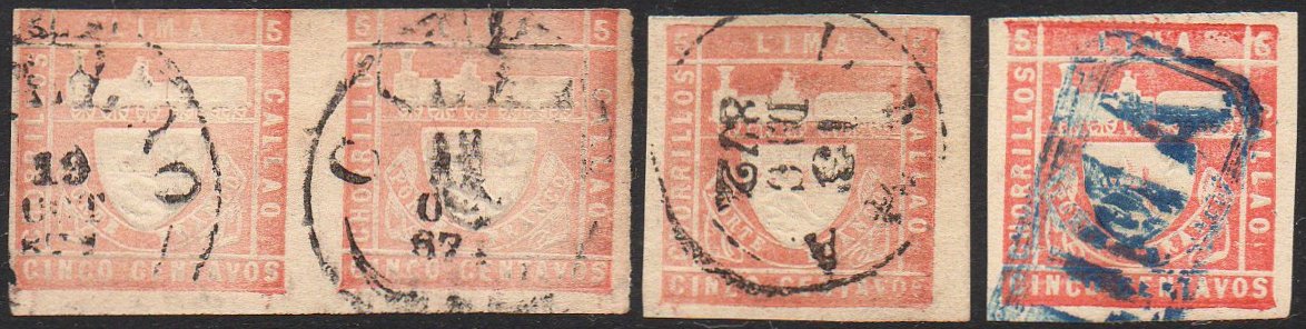 Sellos Postales Peru Cancellations Trencito