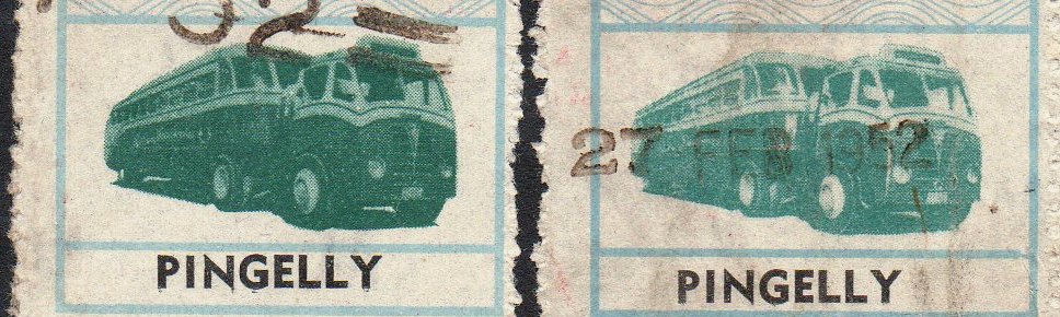 Western Australia Railway Parcels Stamps First Issue 2/- Types A & B Mount Barker