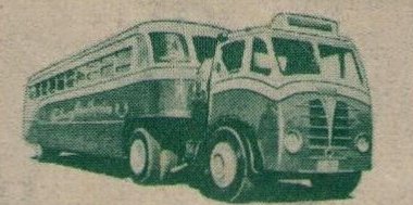 Western Australia Railway Parcels Stamps Designs : WAGR Semi-Trailer Bus
