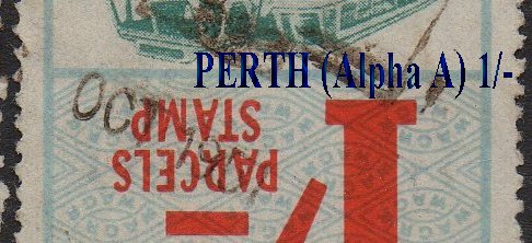 Western Australia Railway Parcels Stamps First of the Third Series used and dated