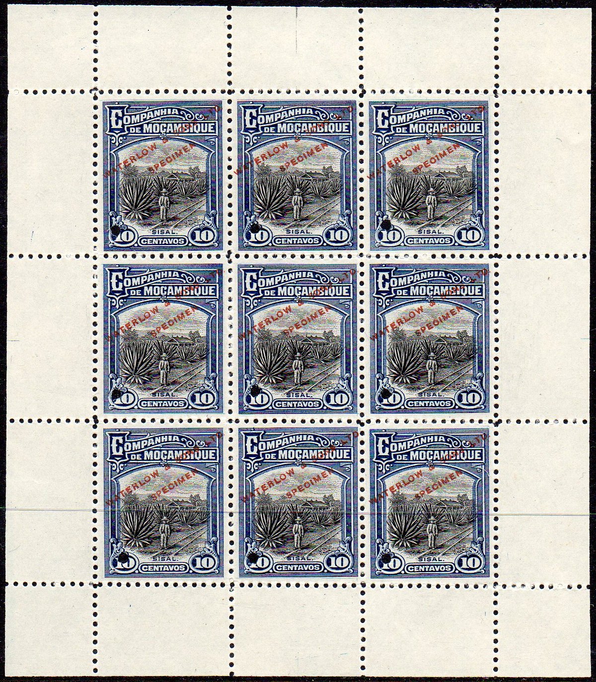 Mozambique Company Waterlow Specimen Stamps