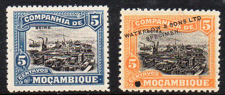 Mozambique Company Waterlow Specimen Stamps, Beira, Cais da Alf�ndega 