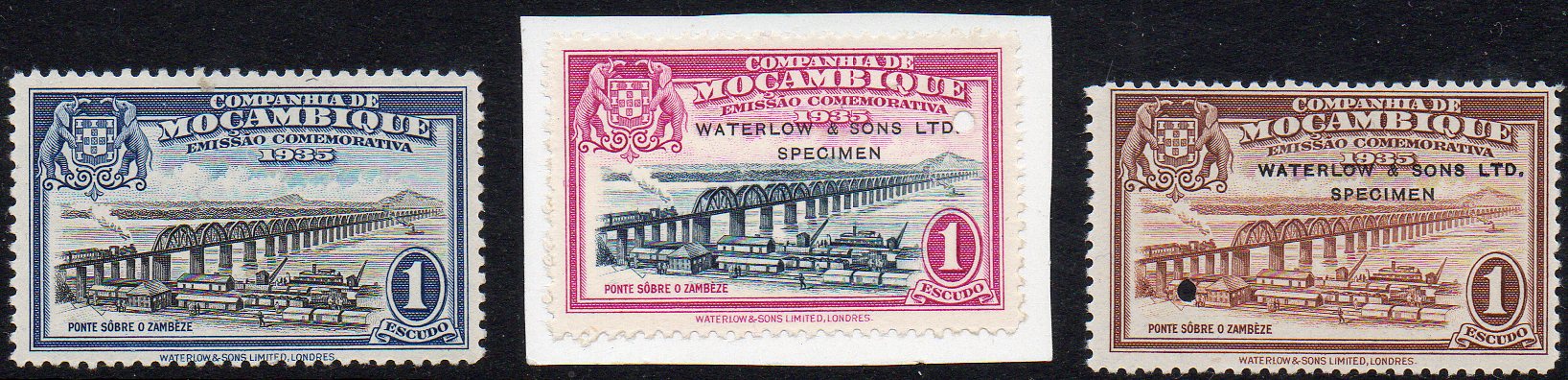 Mozambique Company Waterlow Specimen Stamps