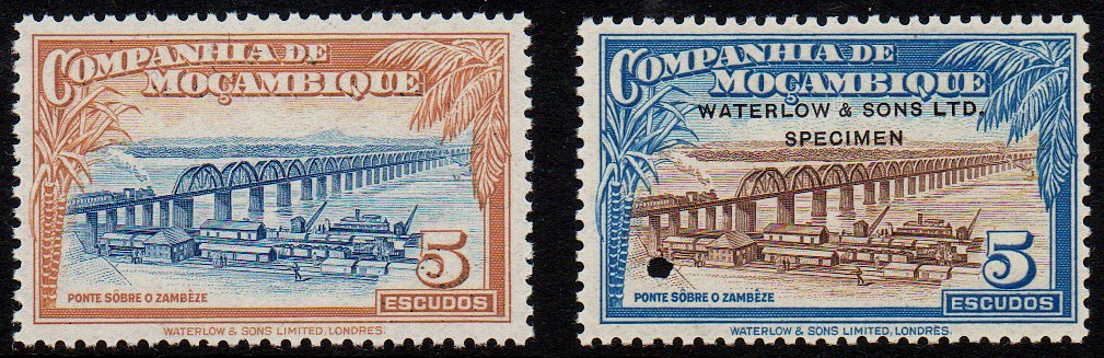 Mozambique Company Waterlow Specimen Zambezi Bridge 