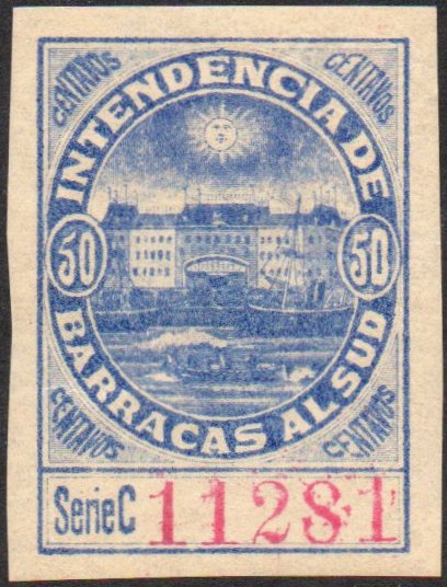 Argentina Barracas al Sud Intendencia Municipal Revenue Stamp