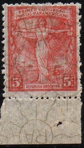 Argentina Stamps Philately 5c Mock Watermark 1923