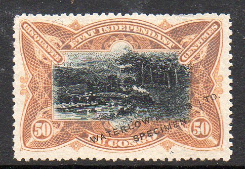 Belgian Congo 50c Mols Specimen