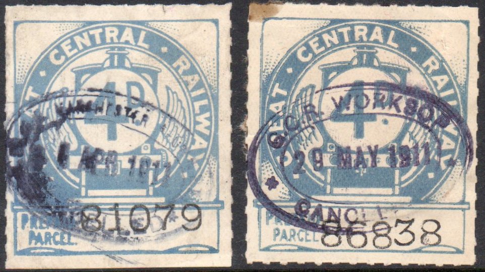Great Central Railway Parcel Post Locomotive 1st Issue 4d