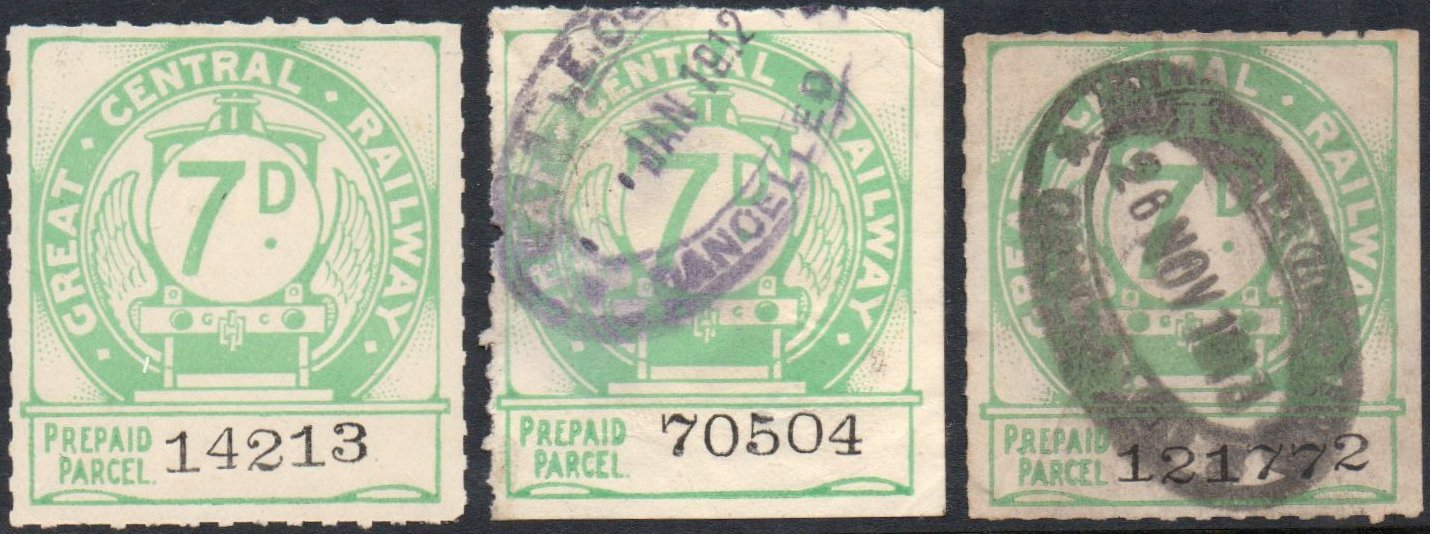 Great Central Railway Parcel Post Locomotive 1st Issue 7d