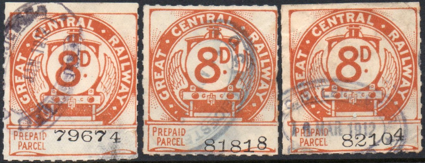 Great Central Railway Parcel Post Locomotive 1st Issue 8d