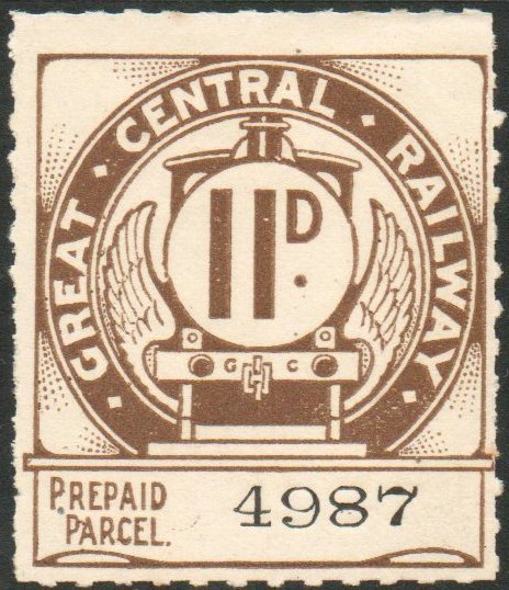 Great Central Railway Parcel Post Locomotive 1st Issue Essay of the 11d