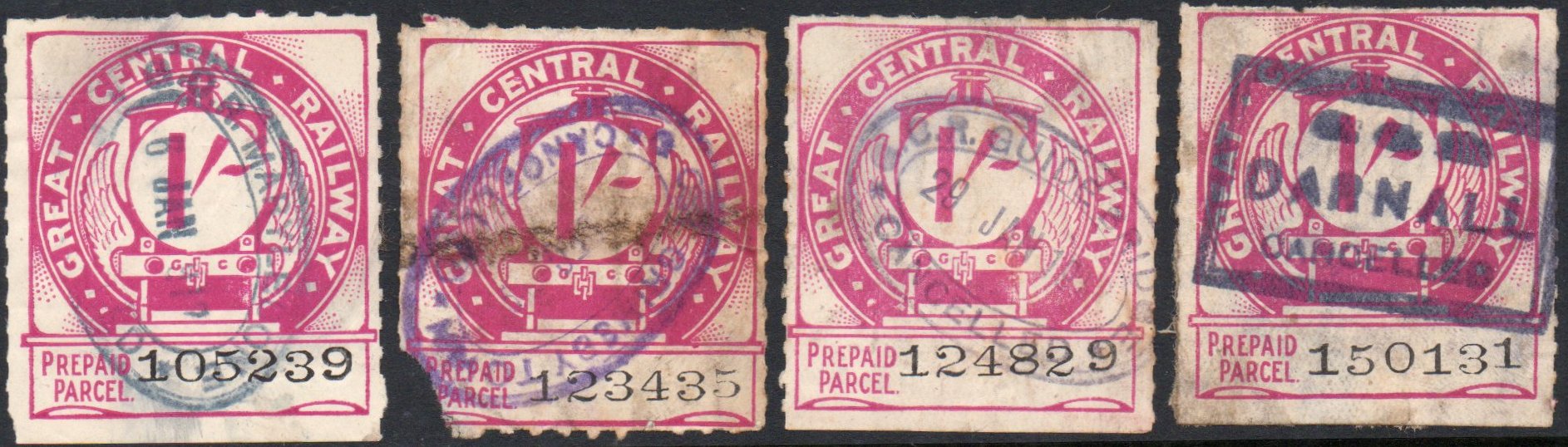 Great Central Railway Parcel Post Locomotive 1st Issue 1/-