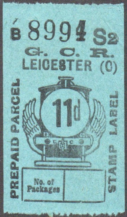 Great Central Railway Parcel Post Locomotive 11d on Green paper