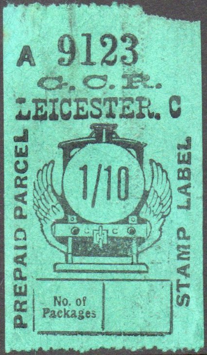 Great Central Railway Parcel Post Locomotive 1/10 on Green paper