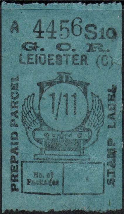 Great Central Railway Parcel Post Locomotive 1/11 on Green paper