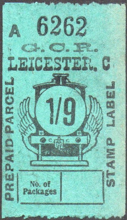 Great Central Railway Parcel Post Locomotive 1/9 on Green paper