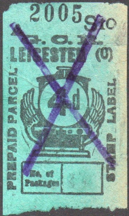 Great Central Railway Parcel Post Locomotive 4don Green paper