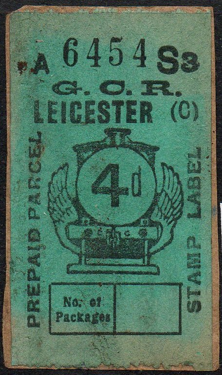 Great Central Railway Parcel Post Locomotive 4don Green paper