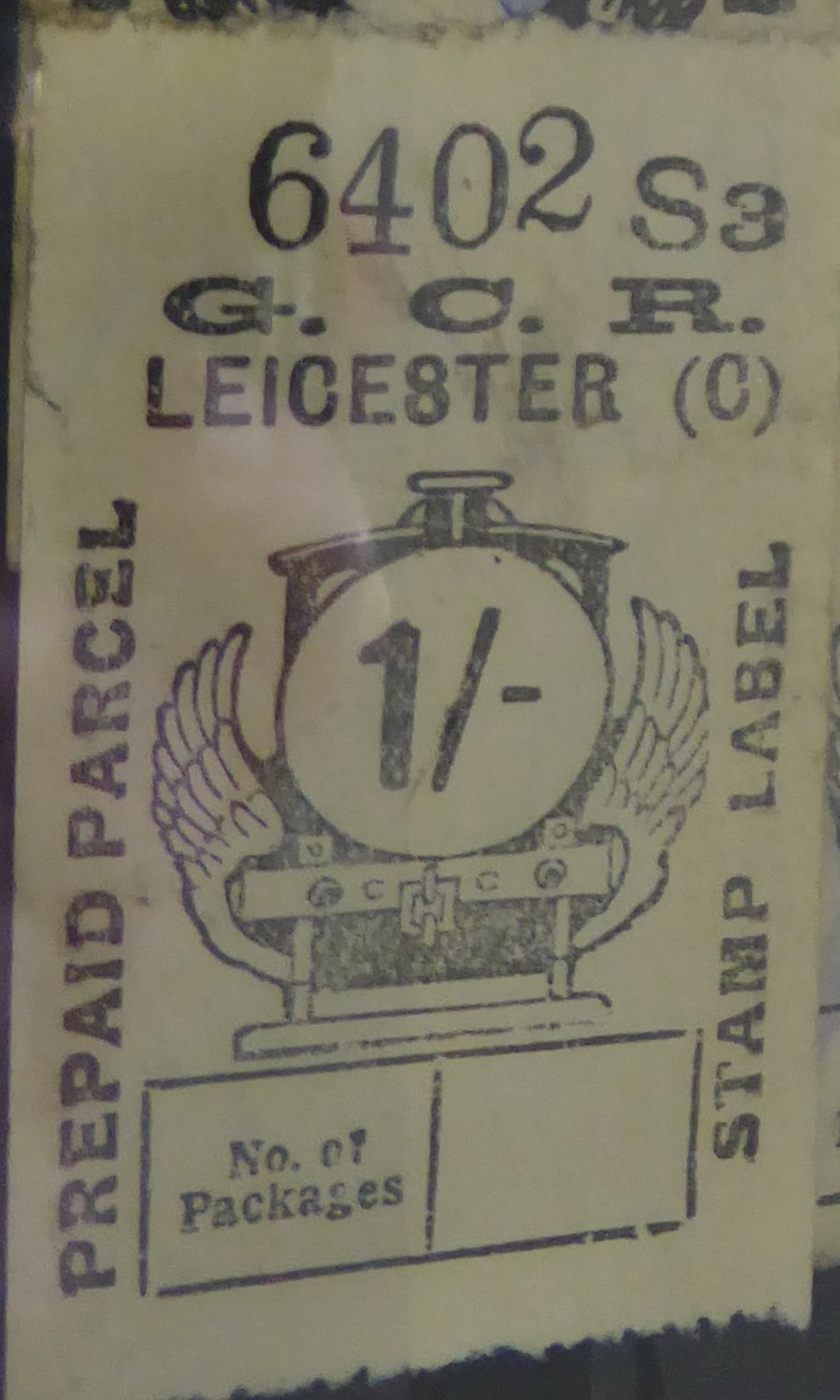 Great Central Railway Parcel Post Locomotive 1/-