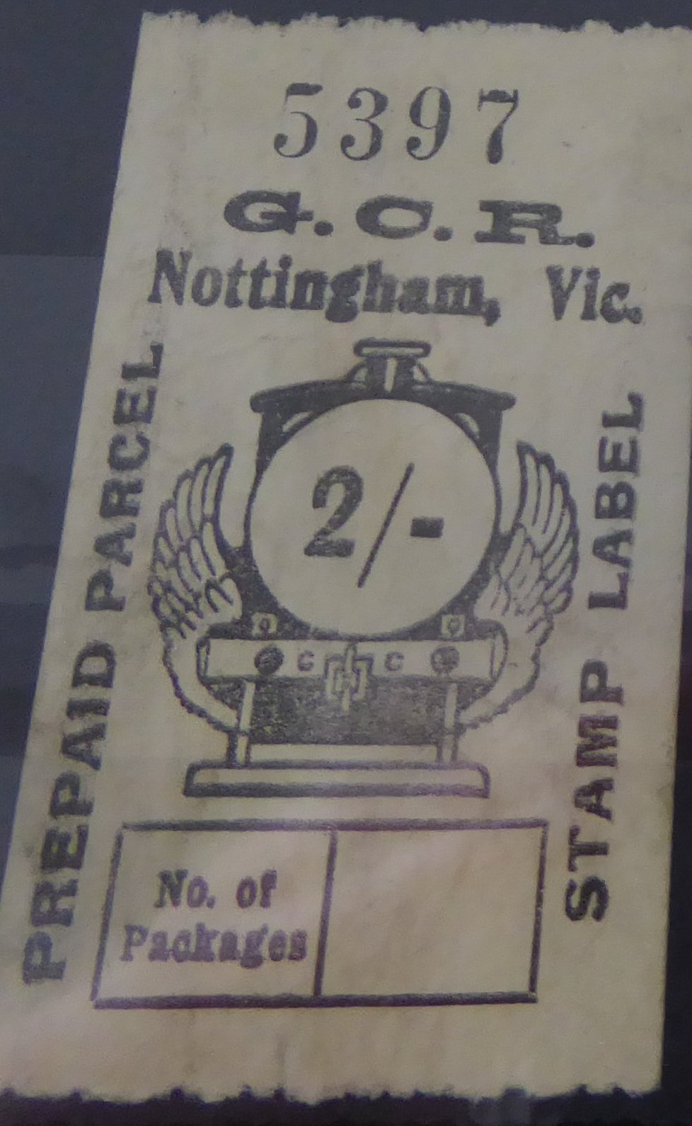 Great Central Railway Parcel Post Locomotive 2/-