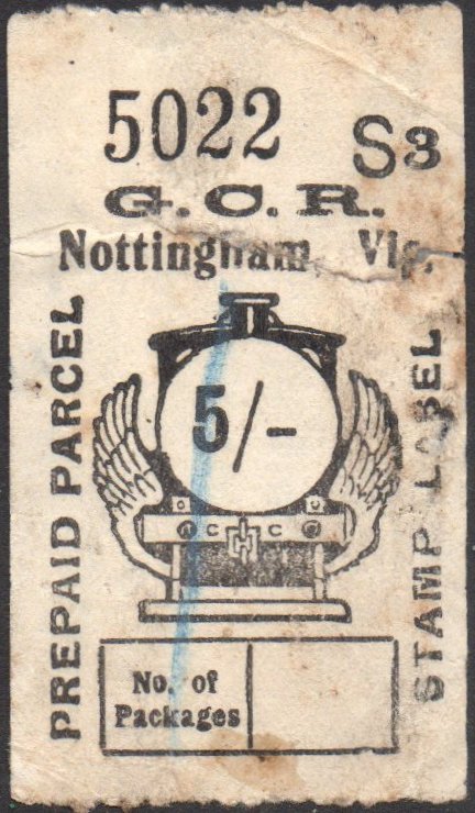 Great Central Railway Parcel Post Locomotive 5/-