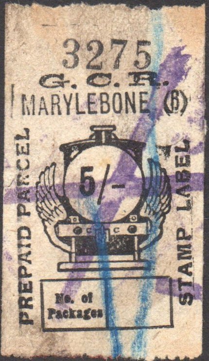 Great Central Railway Parcel Post Locomotive 5/-