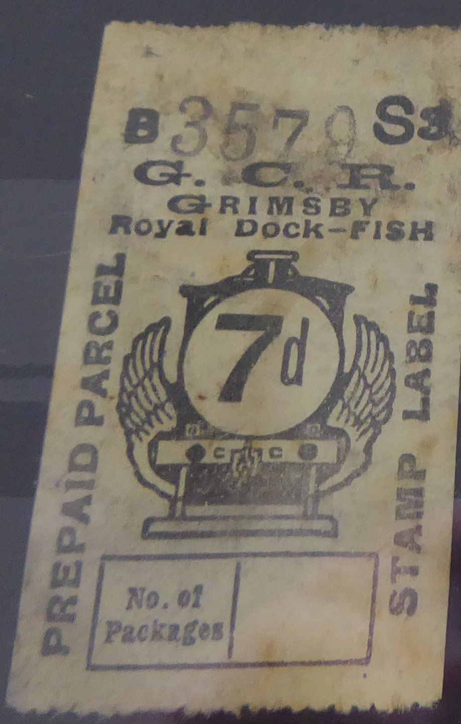 Great Central Railway Parcel Post Locomotive 7d