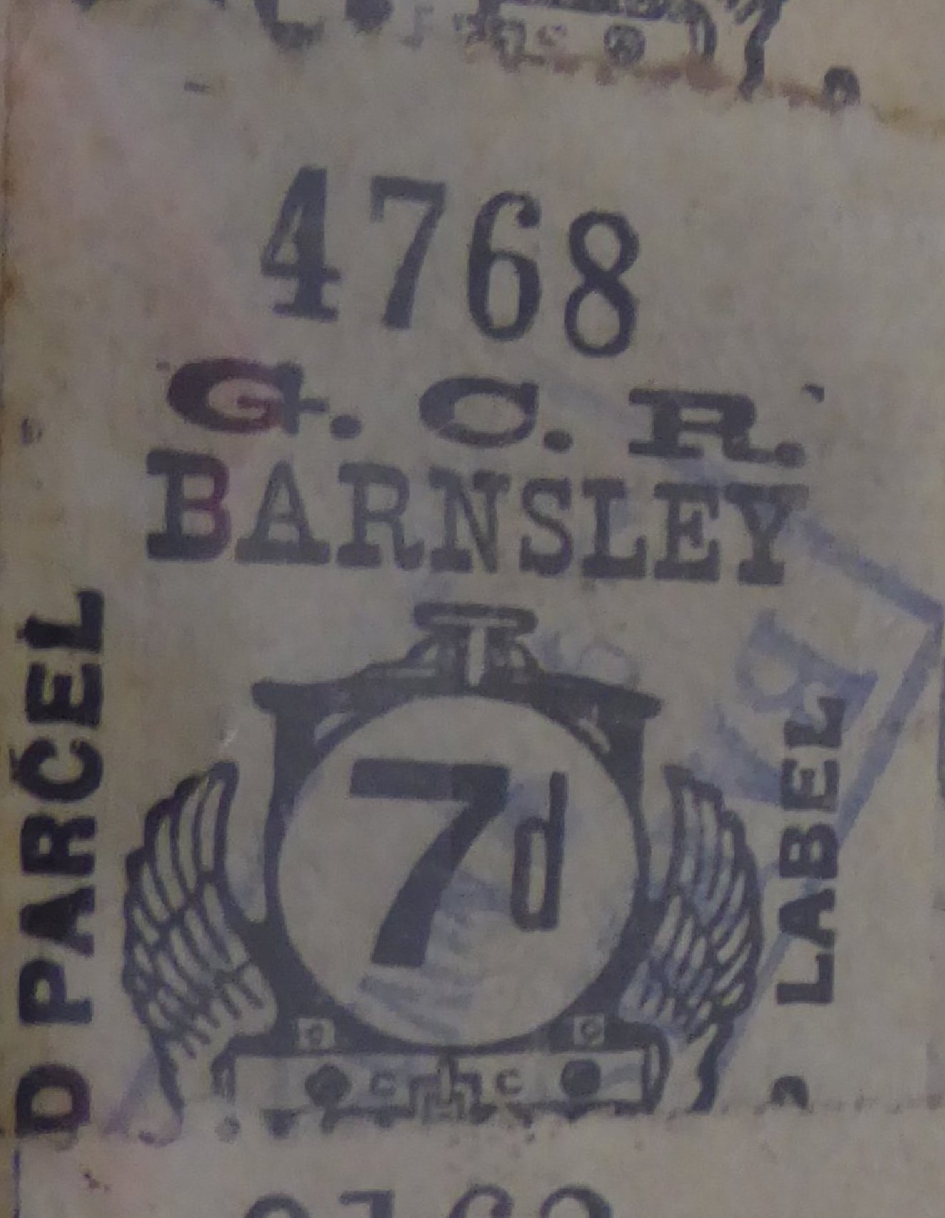 Great Central Railway Parcel Post Locomotive 7d