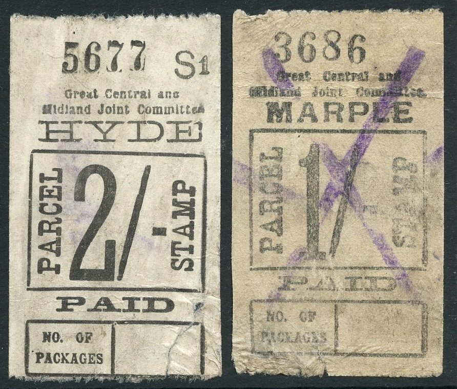 Great Central & Midland Joint Committee Parcel Post stamps