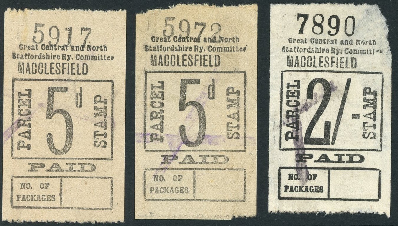 Great Central & North Staffordshire Ry Committee Parcel Post stamp 