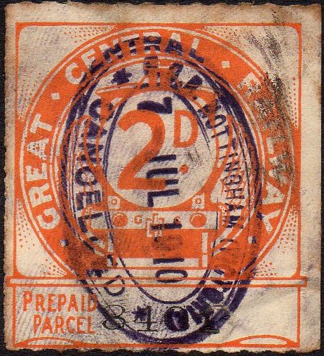 Great Central Railway Parcel Post Locomotive 1st Issue 2d