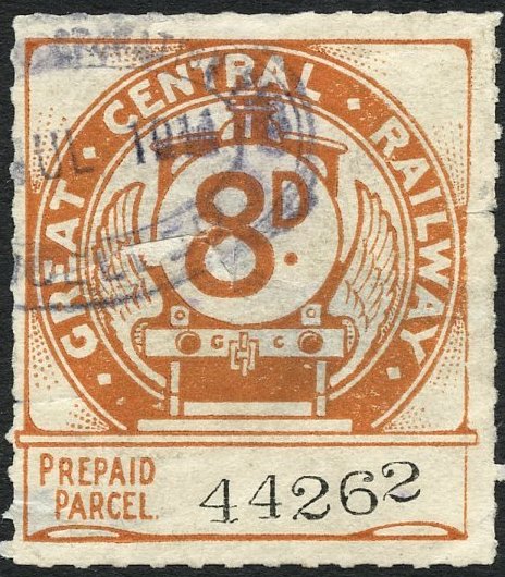 Great Central Railway Parcel Post Locomotive 1st Issue 8d