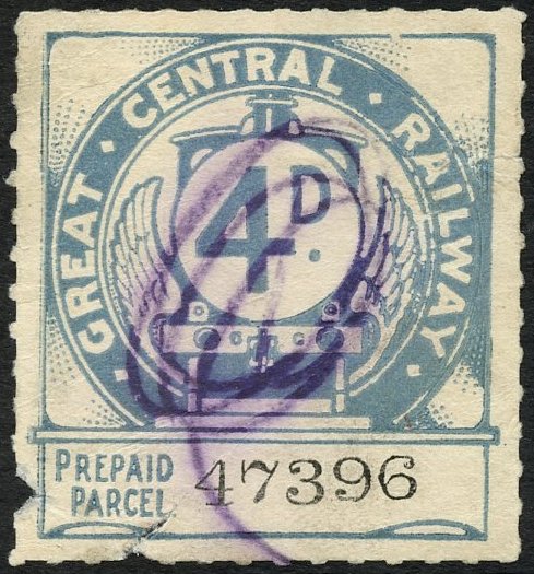 Great Central Railway Parcel Post Locomotive 1st Issue 4d