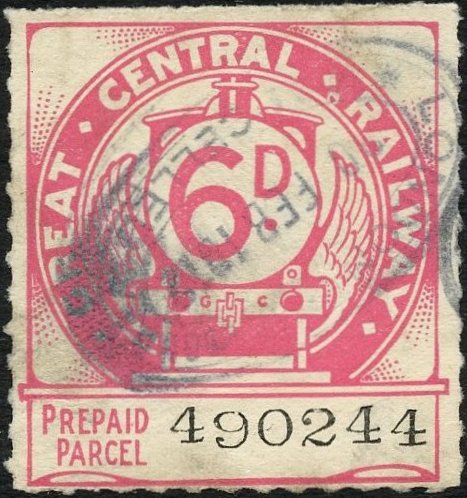 Great Central Railway Parcel Post Locomotive 1st Issue 6d
