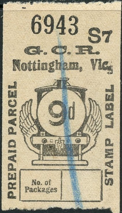 Great Central Railway Parcel Post Locomotive 9d