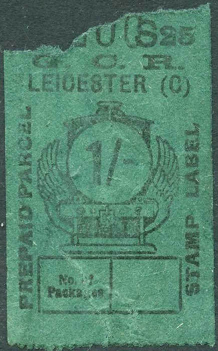 Great Central Railway Parcel Post Locomotive 1/- on Green Paper